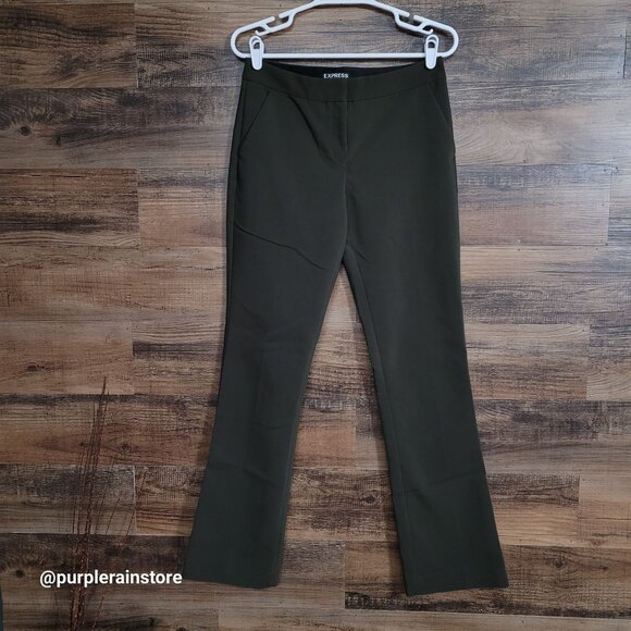 Express Columnist Trouser Bootcut Pants 4 Tummy Control Preppy Business Causal - Picture 1 of 13